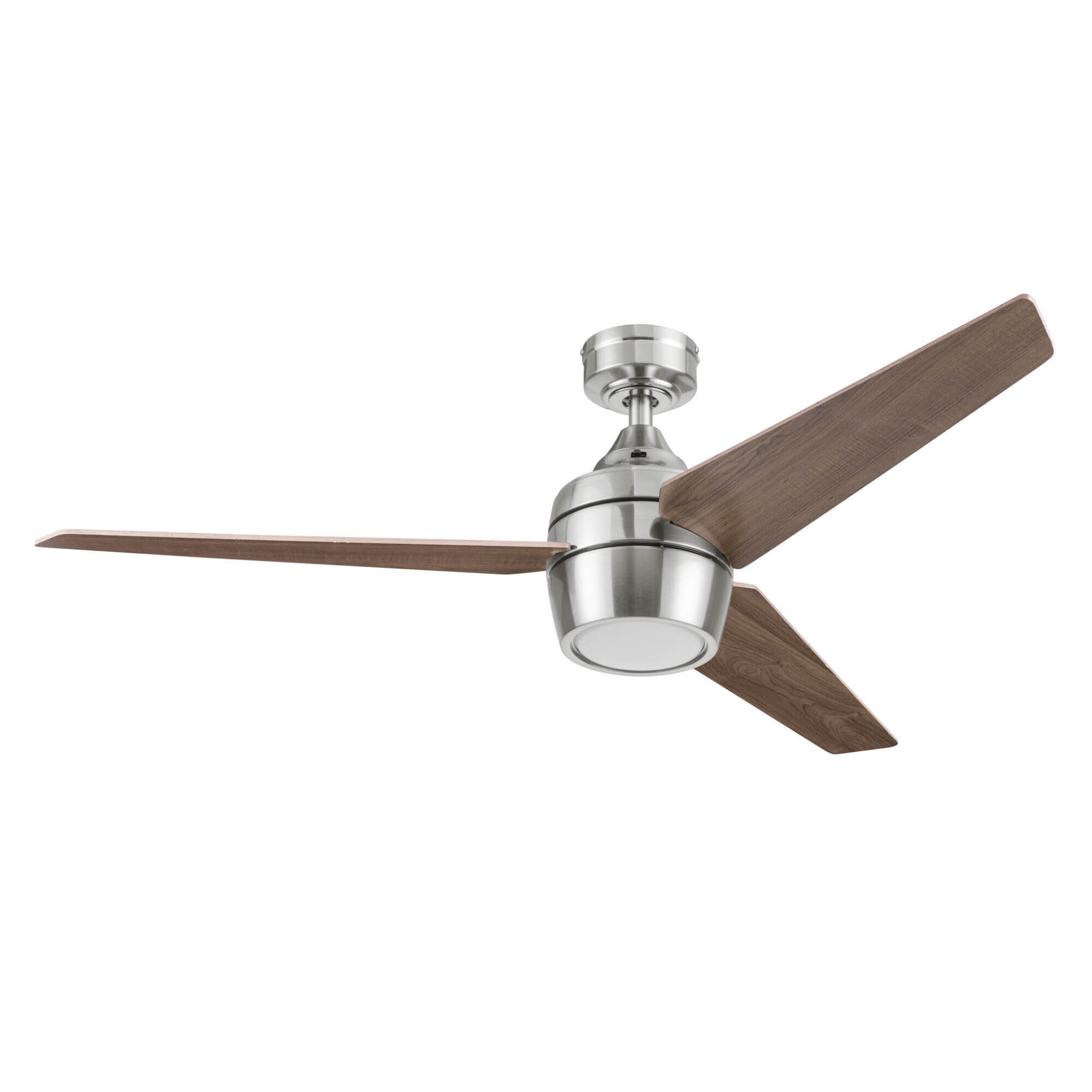 Prominence Home, 52in. Eamon Modern Ceiling Fan , Brushed Nickel, Fan Diameter 52 in, Fan Blade Span 50-54 Air Delivery 3444 cfm, Model# 50604